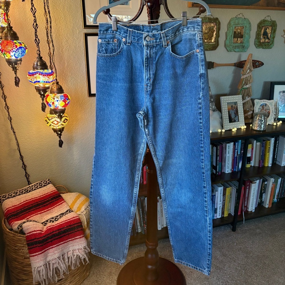 Vintage 90s Levi's 560 Loose Fit Straight Leg Jeans Size 10R
